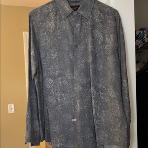 Men’s…Black Brown 1826 Charcoal Textured Shirt